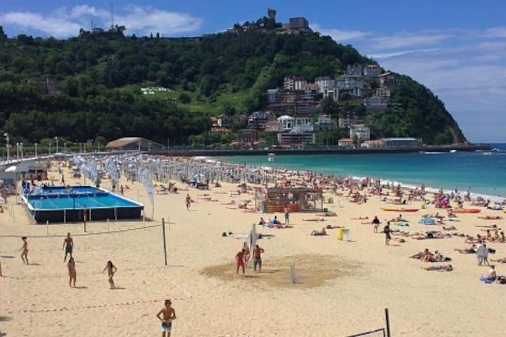 Apartamento A 5Min De La Playa De Ondarreta San Sebastián Kültér fotó