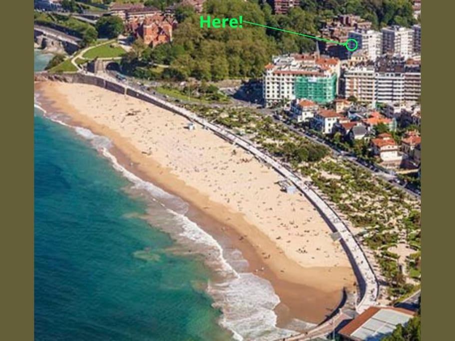Apartamento A 5Min De La Playa De Ondarreta San Sebastián Kültér fotó